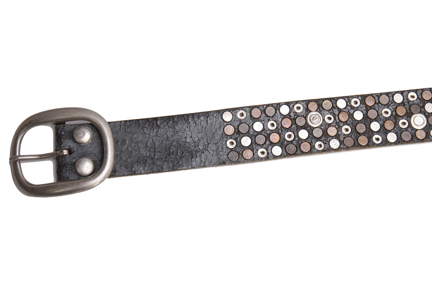 人気海外ブランドアイテム｜ファッション通販 MARITHE + FRANCOIS GIRBAUD Studs Leather Belt Black | PLAYFUL 小物
