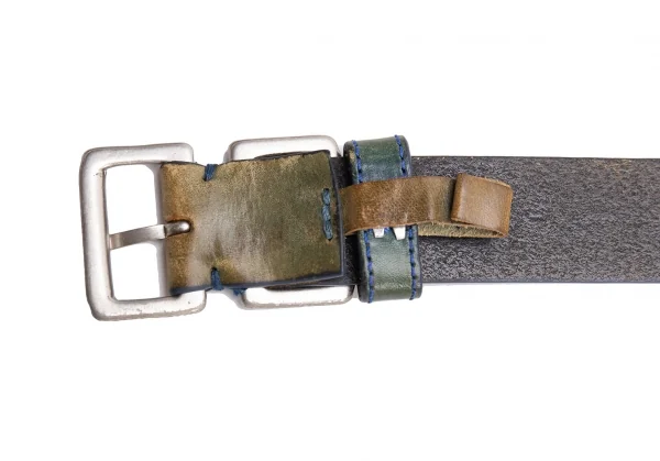 MARITHE + FRANCOIS GIRBAUD Stitch Leather Belt K-139482_010