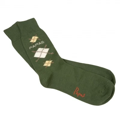 Papas Argyle Checked Socks