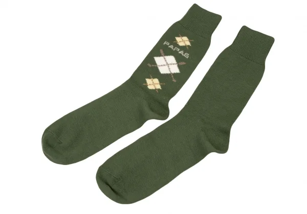 Papas Argyle Checked Socks K-139487_003