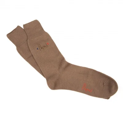 Papas Star Embroidery Socks