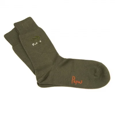 Papas Logo Embroidery Socks