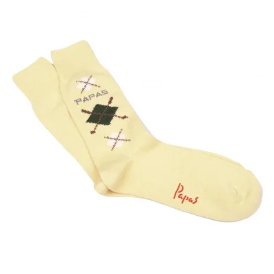 Papas Argyle Checked Socks