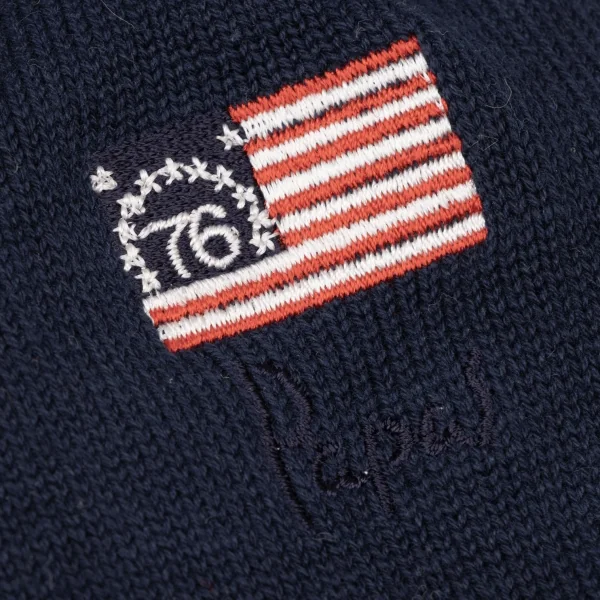 Papas US Bennington Flag Embroidery Socks K-139493_003