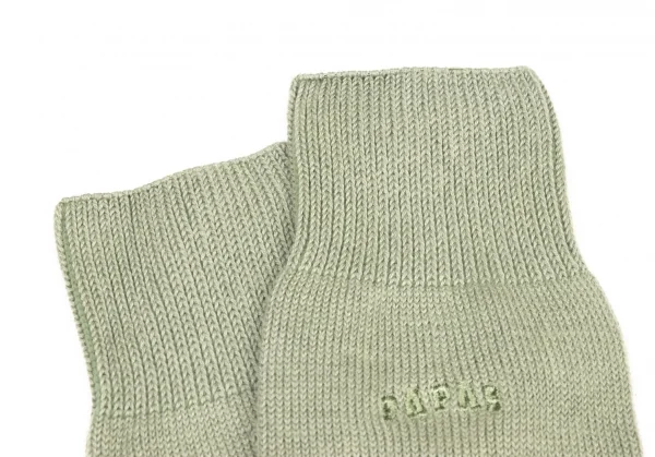 新品!パパスPapas ロゴ刺繍ハイソックス 淡緑M位(25cm~27cm) K-139495_002