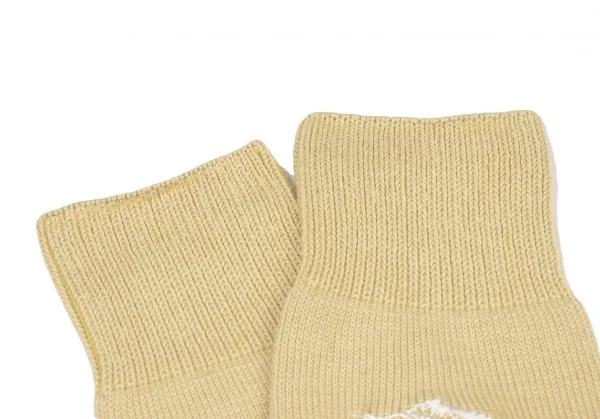 新品!パパスPapas カジキロゴ刺繍ハイソックス ベージュM位(25cm~27cm) K-139496_002