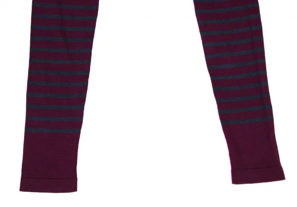 GAULTIER JEAN'S Turtleneck Striped Knit Top & Sleeves K-139500_011