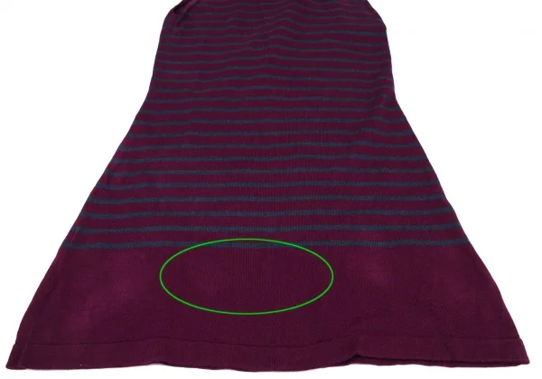 GAULTIER JEAN'S Turtleneck Striped Knit Top & Sleeves K-139500_008