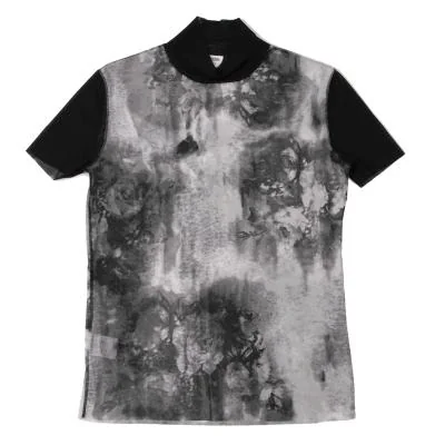 Jean Paul GAULTIER HOMME Floral Printed Mesh T Shirt