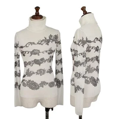 ジャンポールゴルチエJean Paul GAULTIER PARIS フラワーレースプリントパワーネットカットソー