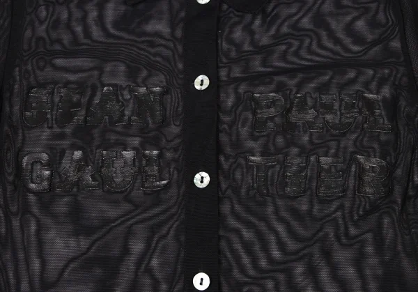 Jean Paul GAULTIER CLASSIQUE Logo Printed Mesh Shirt K-139507_006