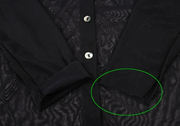 Jean Paul GAULTIER CLASSIQUE Logo Printed Mesh Shirt K-139507_010