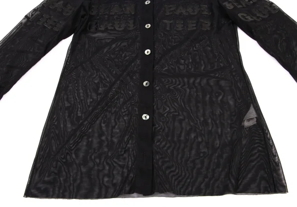 Jean Paul GAULTIER CLASSIQUE Logo Printed Mesh Shirt K-139507_012
