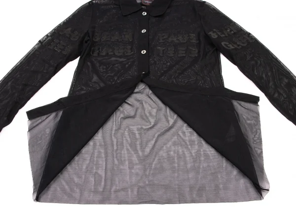 Jean Paul GAULTIER CLASSIQUE Logo Printed Mesh Shirt K-139507_013