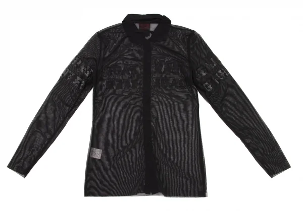 Jean Paul GAULTIER CLASSIQUE Logo Printed Mesh Shirt K-139507_014