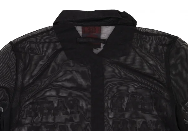 Jean Paul GAULTIER CLASSIQUE Logo Printed Mesh Shirt K-139507_015