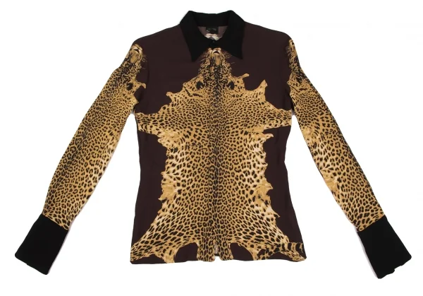 Jean Paul GAULTIER FEMME Leopard Printed Shirt K-139510_002