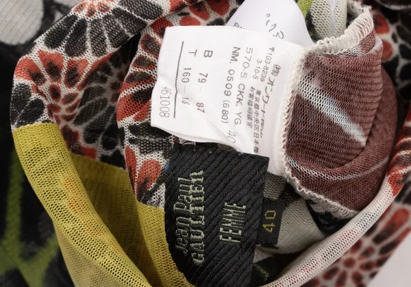 ジャンポールゴルチエ ファムJean Paul GAULTIER FEMME フラワープリントパワーネットノースリーブ マルチ40 K-139512_016