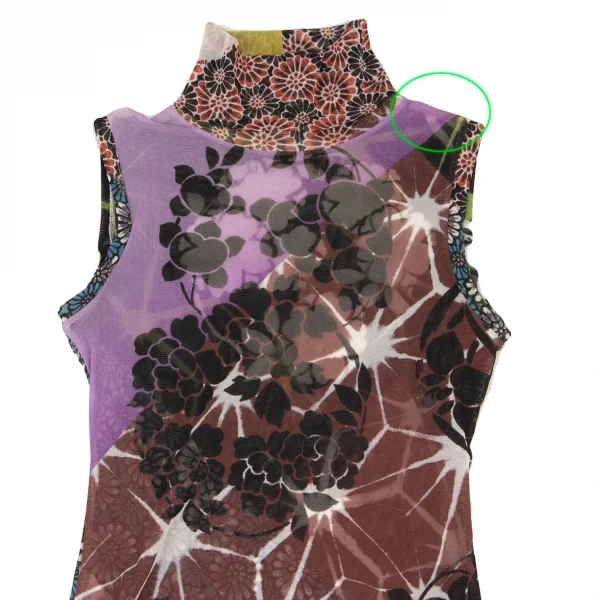ジャンポールゴルチエ ファムJean Paul GAULTIER FEMME フラワープリントパワーネットノースリーブ マルチ40 K-139512_003
