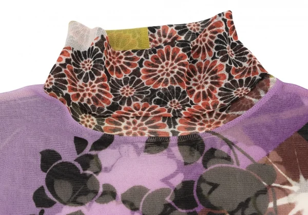 ジャンポールゴルチエ ファムJean Paul GAULTIER FEMME フラワープリントパワーネットノースリーブ マルチ40 K-139512_005