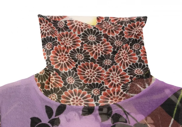 ジャンポールゴルチエ ファムJean Paul GAULTIER FEMME フラワープリントパワーネットノースリーブ マルチ40 K-139512_006