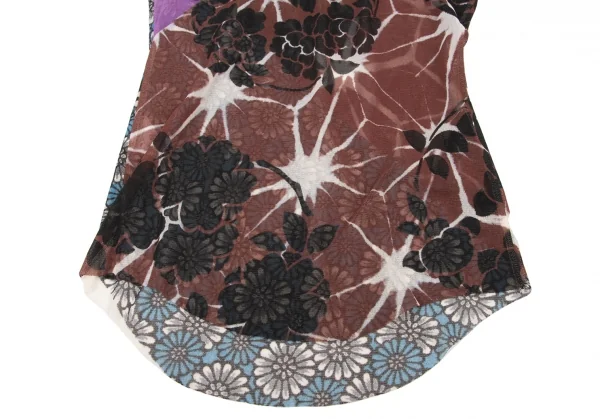 ジャンポールゴルチエ ファムJean Paul GAULTIER FEMME フラワープリントパワーネットノースリーブ マルチ40 K-139512_008