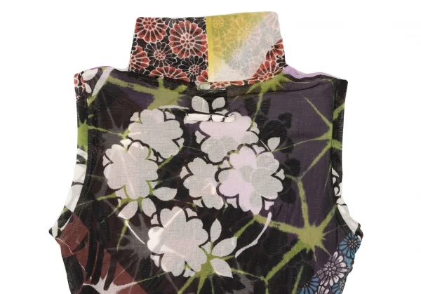 Jean Paul GAULTIER FEMME Printed Mesh Sleeveless & Skirt K-139514_010