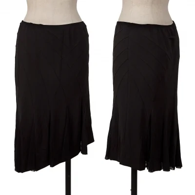 Jean Paul GAULTIER PARIS Curved Hem Switching Skirt