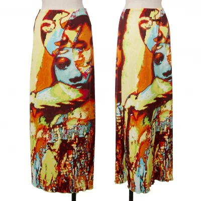 Jean Paul GAULTIER FEMME Psychedelic Face Printed Skirt