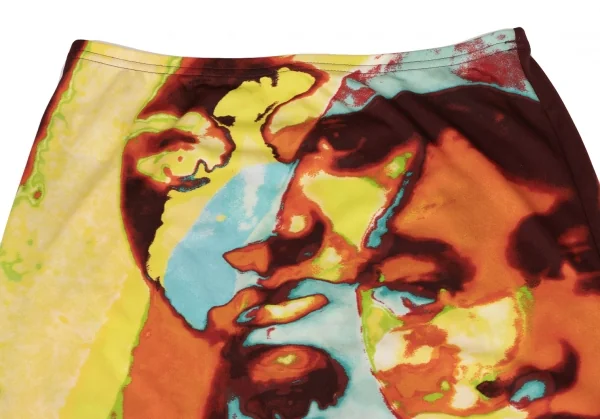 Jean Paul GAULTIER FEMME Psychedelic Face Printed Skirt K-139520_004