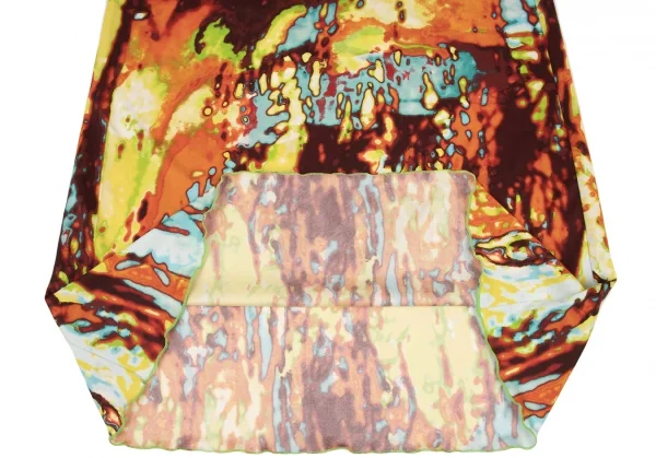 Jean Paul GAULTIER FEMME Psychedelic Face Printed Skirt K-139520_008