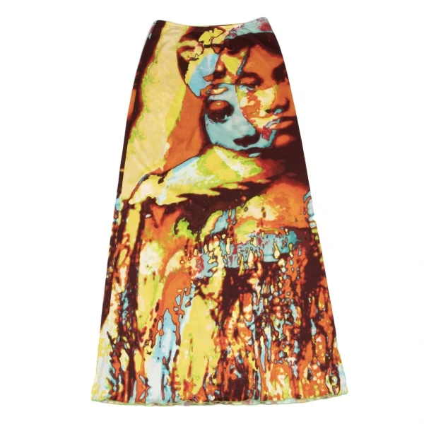 Jean Paul GAULTIER FEMME Psychedelic Face Printed Skirt K-139520_009