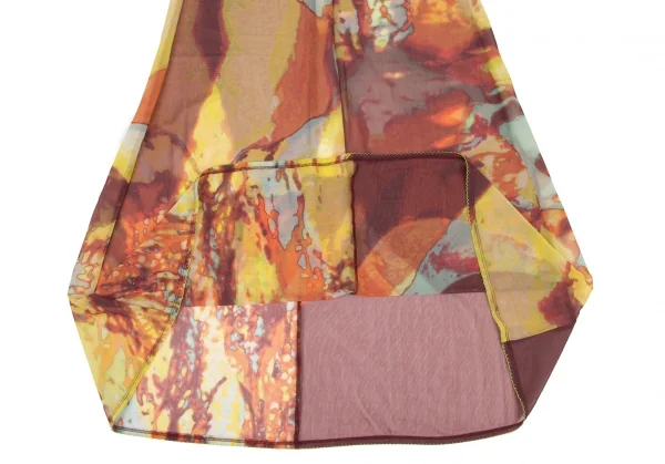 Jean-Paul GAULTIER FEMME Psychedelic Printed Mesh Dress K-139527_008