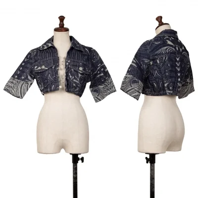GAULTIER JEAN'S Jacquard Short Denim Jacket