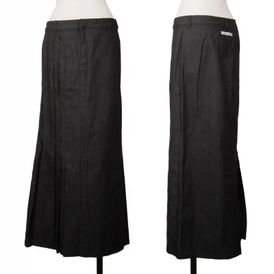 Jean Paul GAULTIER PARIS Pleated Stripe Skirt