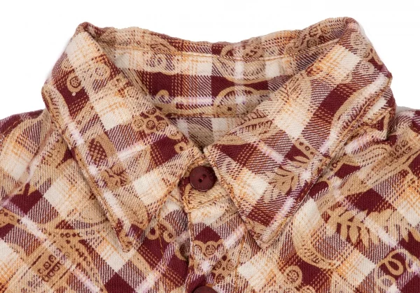 JPG by GAULTIER Botanical Printed Check Shirt K-139548_004