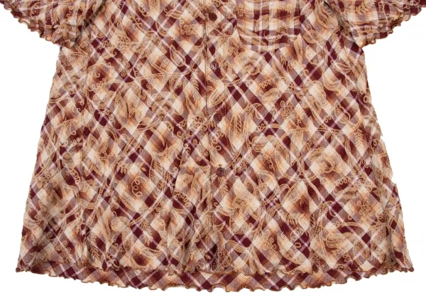 JPG by GAULTIER Botanical Printed Check Shirt K-139548_008