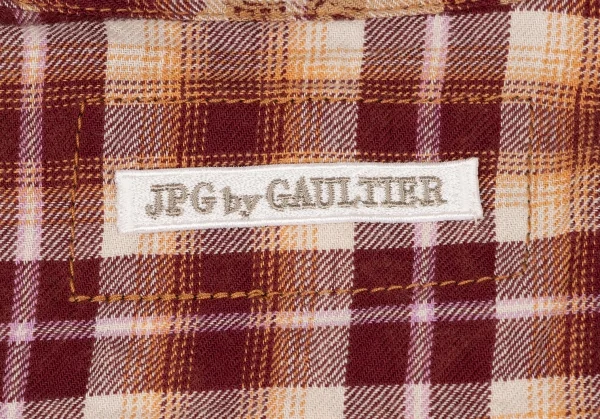 JPG by GAULTIER Botanical Printed Check Shirt K-139548_012