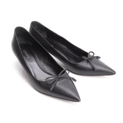 PRADA プラダ 黒パンプス ヒール5cm 37.5