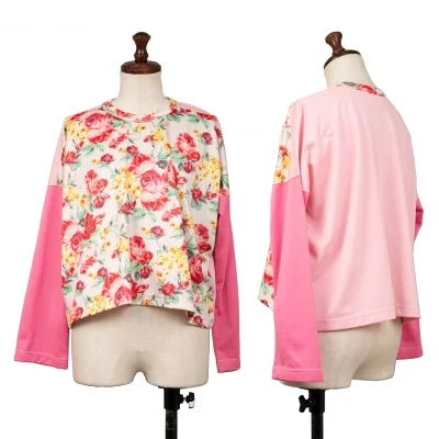 COMME des GARCONS Poly Floral Print Switching T Shirt