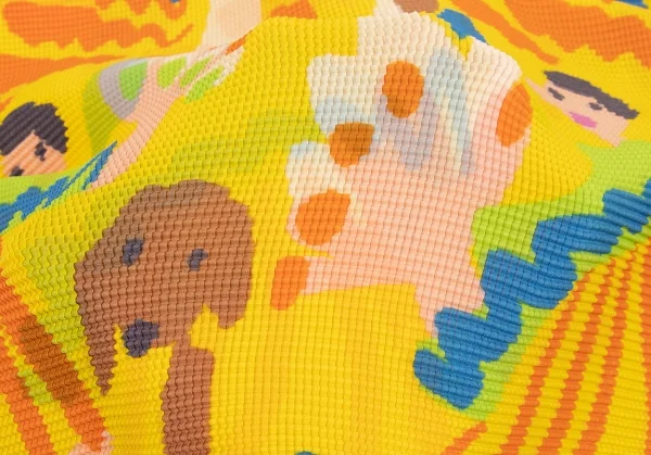 イッセイミヤケ ミーISSEY MIYAKE me DANCE プリントストレッチ
