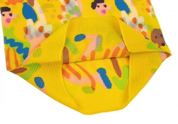 meイッセイミヤケ　ストレッチプリーツハイネック半袖 イッセイミヤケ ミーISSEY MIYAKE me DANCE プリントストレッチ