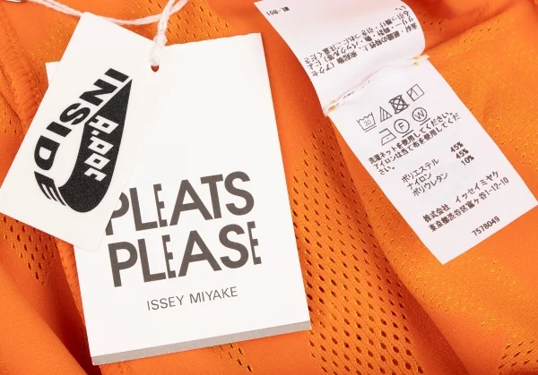 プリーツプリーズPLEATS PLEASE A-POC INSIDE メッシュカッティングパンツ オレンジF K-139603_011