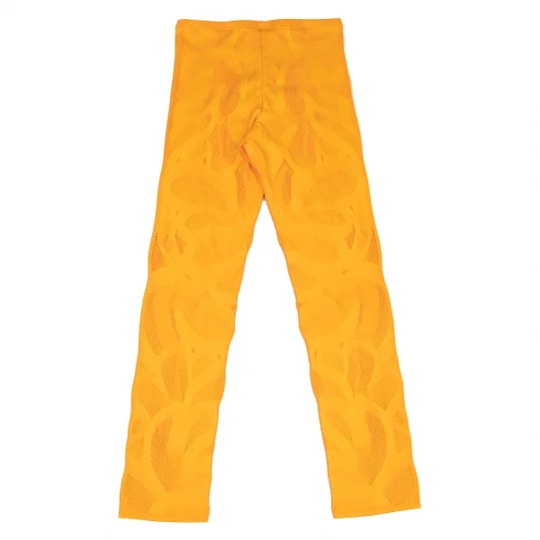 PLEATS PLEASE オレンジ ガウチョパンツPP81JF144 プリーツプリーズPLEATS PLEASE A-POC INSIDE メッシュ