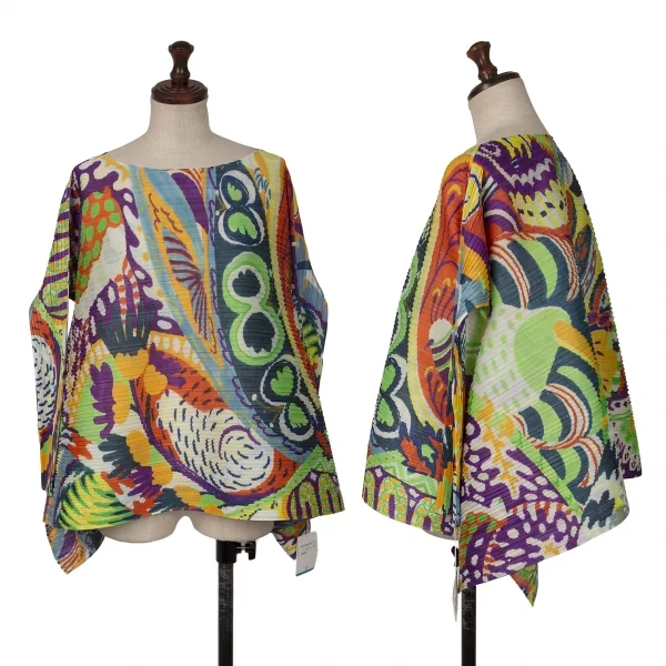 PLEATS PLEASE Hem Flare Pleated T Shirt Multi-Color 3 K-139606_001