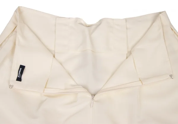 JIL SANDER NAVY Front Lace-up Poly Skirt K-139611_012