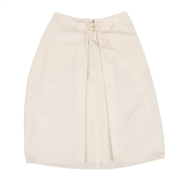 JIL SANDER NAVY Front Lace-up Poly Skirt K-139611_002