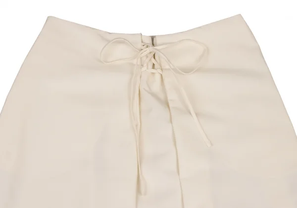 JIL SANDER NAVY Front Lace-up Poly Skirt K-139611_003