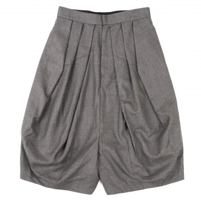 JUNYA WATANABE COMME des GARCONS Wool Switching Tuck Shorts