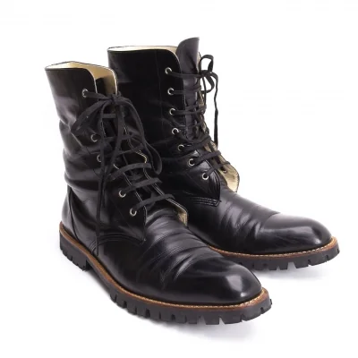 tricot COMME des GARCONS Lace-up Leather Boots